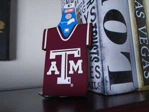 Texas A&M Aggies Bottle Holder Koozie Purple Kolder Jersey Design With Team Logo - Picture 1 of 2