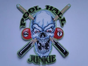 Pool Hall Junkie Patch  ca 10 x10 cm - Picture 1 of 1
