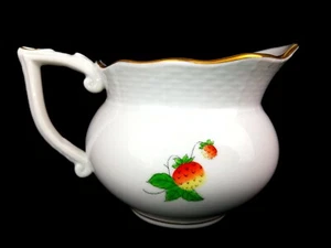 Herend Strawberry Pattern Creamer / Milk Jug - Picture 1 of 7