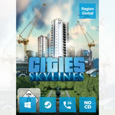 Cities Skylines for PC Game Steam Key Region Free - Image 1 of 4
