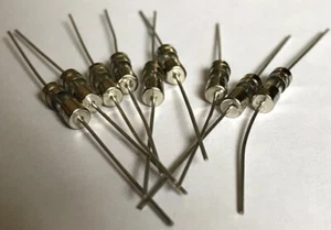 Fußleitung GLAS Sicherung 0,5A Slow & F0,5A Fast Blow T0,5AL250V 3,6x10mm Axial Amp - Bild 1 von 21