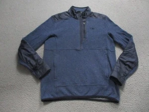 Outdoor Research Jacket Mens Large Blue Wool M's Cyprus Hybrid Half Zip Outdoor - Picture 1 of 11