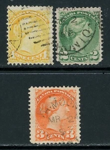 Francobolli Canada, Scott # 35-37 usati - Foto 1 di 1