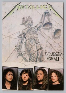 Metallica And Justice For All, Underground Postcard 4x6 "Mini Poster" B4 - Picture 1 of 2