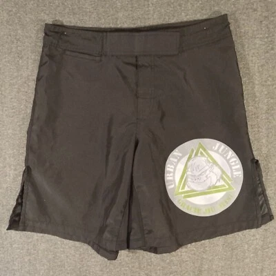Pantalones Cortos Urban Jungle Gracie Jiu-Jitsu MMA Para Hombres 34 Negro Poliéster Combate Foto 1 de 4