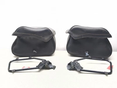 04-08 Honda VTX1800R VTX 1800 Saddlebag Luggage Case With Brackets Set - Image 1 of 4