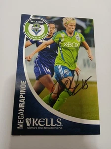 Megan Rapinoe Seattle Sounders FC Fußball 4"x6" Autogramm Fotokarte BESCHREIBUNG LESEN - Bild 1 von 2