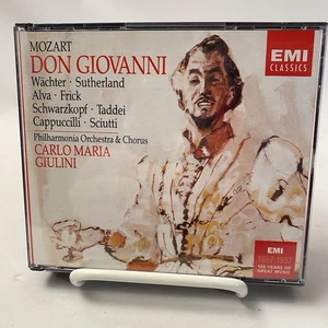 Don Giovanni 3 CD Set Complete Opera Carlo Maria Giulini W/ Booklet Mozart EMI - Foto 1 di 12