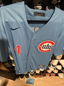 Pete Crow Armstrong Nike City Connect Men’s XL Chicago Cubs - NWT $200 Retail - Picture 1 of 3