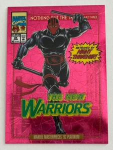 2024 Masterpieces '92 Platinum Variant Pink Lasers #63-V Night Thrasher /692 - Picture 1 of 2