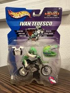 2003 Hot Wheels Moto-X Ivan Tedesco #29 Dirt Bike Toy Figure Kawasaki Rare New - Picture 1 of 24