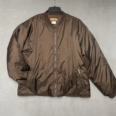 Chaqueta Remington Para Hombre Grande Marrón Nylon Bombardero Cremallera Aislada Exterior Caza L Foto 1 de 4
