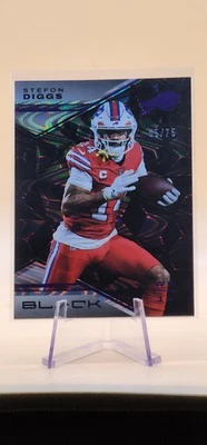 2023 Panini Black - Stefon Diggs #17 Royal /75 - Image 1 of 4
