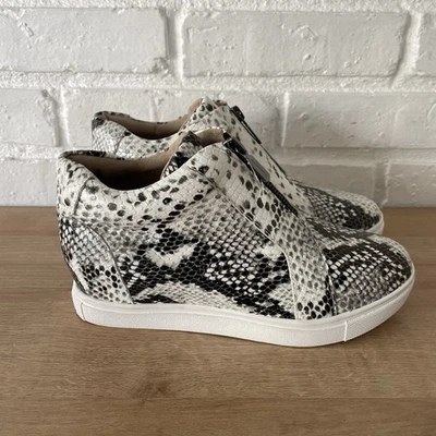Blondo Women's Glenda Boot Sneakers Size 7 Waterproof Wedge Python Black Snake - Image 1 of 4