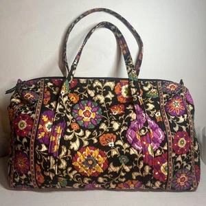 Vera Bradley SUZANI Large Travel Tote Duffel Bag Floral RETIRED 22” NEW SEE PICS - Picture 1 of 11