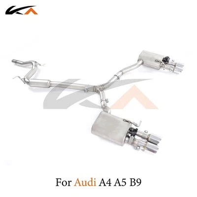 KA Exhaust Catback For Audi A4 A5 B9 2.0T Steel rear section - Image 1 of 4