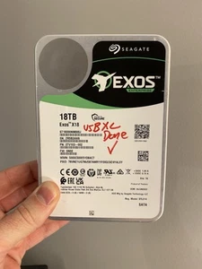 Seagate Exos X18 ST18000NM004J 2TV203-002 18TB 3.5” SAS 12Gb/s 7200RPM 256MB HDD - Picture 1 of 2