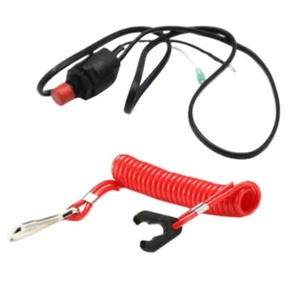 Kill Stop Switch Safety Tether Lanyard Yamaha Suzuki Honda Tohatsu Outboard - Picture 1 of 6