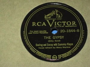 Vintage 78 RPM Swing & Sway with Sammy Kaye "The One That I Am"/"Gypsy" - Imagen 1 de 2