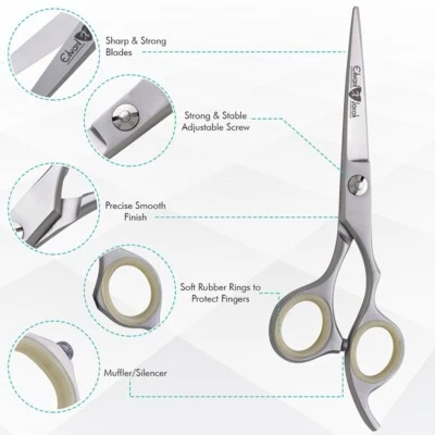 EDWARD X JACOB EXJ Hairdressing Scissors 5.5" - High-Quality Stainless Steel Salon Barber Shear