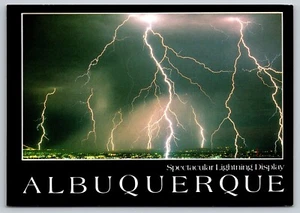 Postcard New Mexico Albuquerque Lightning Display 22A - Picture 1 of 2