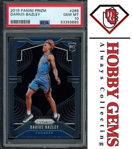 DARIUS BAZLEY PSA 10 2019-20 Panini Prizm RC #289 C2 - Imagen 1 de 2