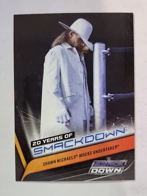 2019 Topps WWE 20 Years of SmackDown #SD-23 SHAWN MICHAELS MOCKS UNDERTAKER - Image 1 of 2
