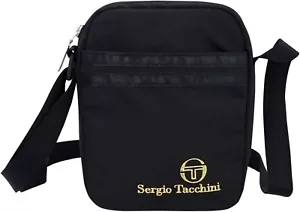 Bolso Bandolera Sergio Tacchini Sarchi Para Hombre Negro, Talla Única - Imagen 1 de 3