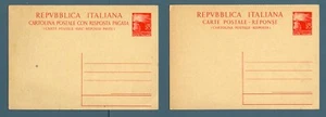 ITALIA - Cartolina Postale - 1947 - Democratica 20 L. + 20 L. - Fiaccola - Imagen 1 de 2