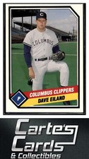 Dave Eiland 1989 CMC Columbus Clippers #8  New York Yankees