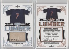 2021 Leaf Lumber Game Used Lumber Platinum /6 Kenny Lofton #GUL-56