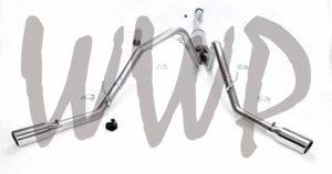 OPEN BOX Stainless Dual Side CatBack Muffler Exhaust 09-10 Ford F150 4.6L/5.4L - Bild 1 von 1