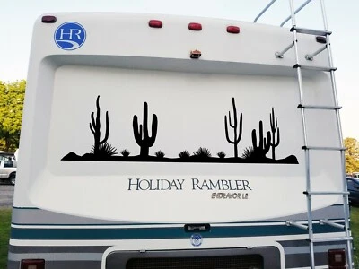 Calcomanía de vinilo Desert Cactus Scene V1 | Remolque de viaje autocaravana cámper | Pegatina troquelada Foto 1 de 4