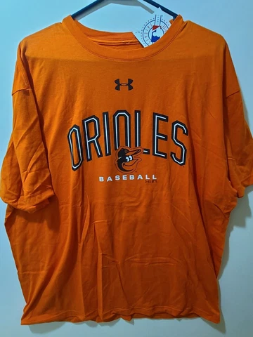 Large OR   XL  OR  XXL  -- Under Armour MLB Baltimore Orioles SHIRT heatgear NWT Cover