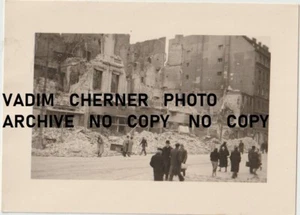 Old Poland Photo Original  WWII  Warsaw  Warszawa  Polska. Wojna  - Picture 1 of 2