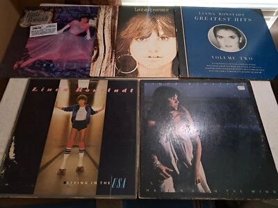 5 Pack LINDA RONSTADT Vintage Vinyl - SN-16132, 6E-155, 7E-1072, 5E-516 & 60260 - Image 1 of 4