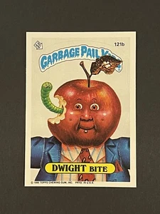 1986 Garbage Pail Kids Series 3 DWIGHT Bite Copyright on Front GPK Card 121b NM+ - Picture 1 of 2