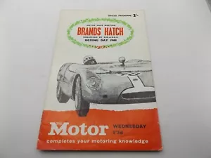 1963 BRANDS HATCH PROGRAM 26.12.63 - BRSCC BOXING DAY CAR RACES - Bild 1 von 1