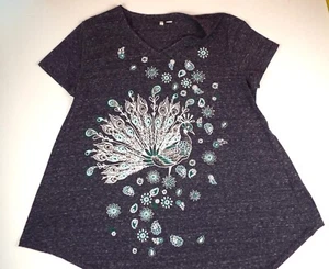 EST. 1946 Ladies T-Shirt Size Large Graphic Poly/Cotton Gray Free Returns - Picture 1 of 7