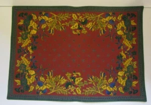 Vintage Williams-Sonoma Place Mat, French Provence, Rust & Gold, Green, Blue - Picture 1 of 3