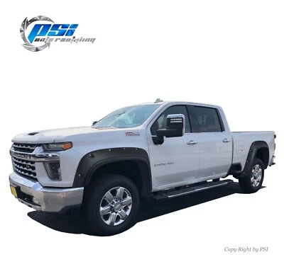 Fender Flares Pocket Bolt and Trim Fits Silverado 2500 3500 HD 20-24 Textured Foto 1 de 4