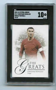 2023-24 Futera Unico Cristiano Ronaldo Portogallo #117 ⭐️💥🎯 Classificato SGC 10/69 - Foto 1 di 2