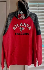 NUEVO CON ETIQUETAS Atlanta Falcons Sudadera con Capucha Equipo Ropa Deportiva Pullover Polar NFL EE. UU. Para hombres 2XL - Imagen 1 de 6