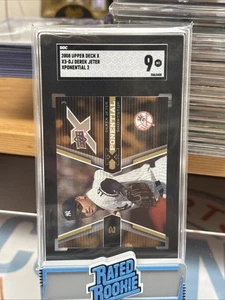 2008 Upper Deck X #X3-DJ Derek Jeter Xponential 3 Insert RARE SGC 9 MINT HOF!!! - Picture 1 of 3