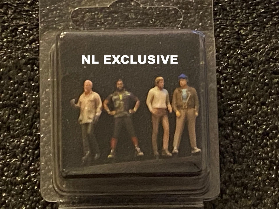 Set of 4 Figures A-Team for GMC Vandura VanDiorama H0 New 1:87 - Image 1 of 1