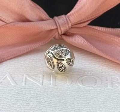 Original Pandora Clip „Blätter“ silber 925 #791416CZ - Bild 1 von 4