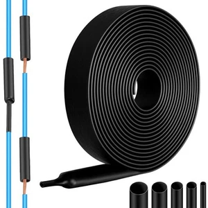 3:1 Heat Shrink Tubing Waterproof 19.1mm 3 m Insulated Black Heat Shrink Tubing - Afbeelding 1 van 9