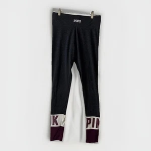 Victoria’s Secret "Pink" Yogahose Damen Gr. S/P schwarz burgund Leggings - Bild 1 von 10