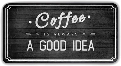 Alfombra de Cocina Blanco y Negro Café Cocina Alfombras y Alfombrillas Antideslizante Lavable Anti  Foto 1 de 4