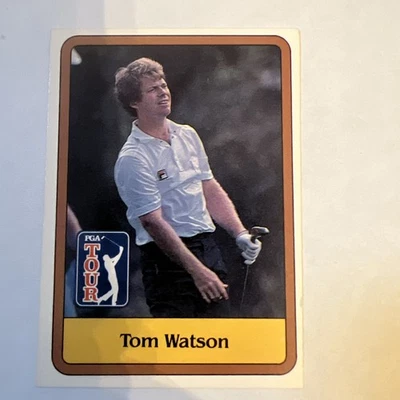 Tarjeta/tarjeta de novato Donruss Golf Tom Watson 1981 no. 1 Foto 1 de 2